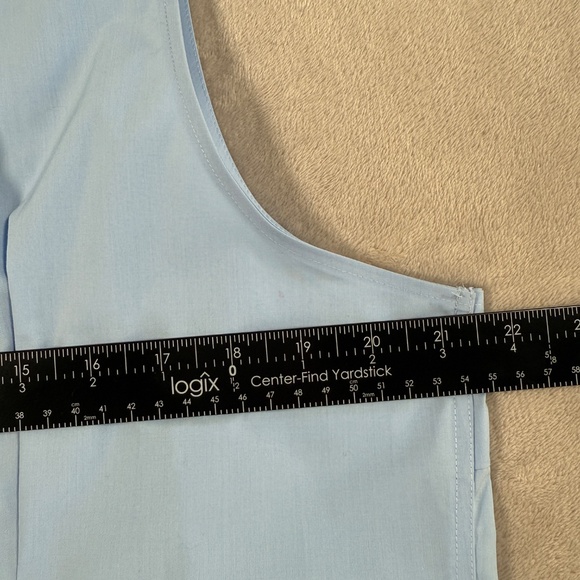 Ralph Lauren Shirt Womens Size X Large Light Blue Sleeveless Stretch Non Iron - Picture 8 of 11
